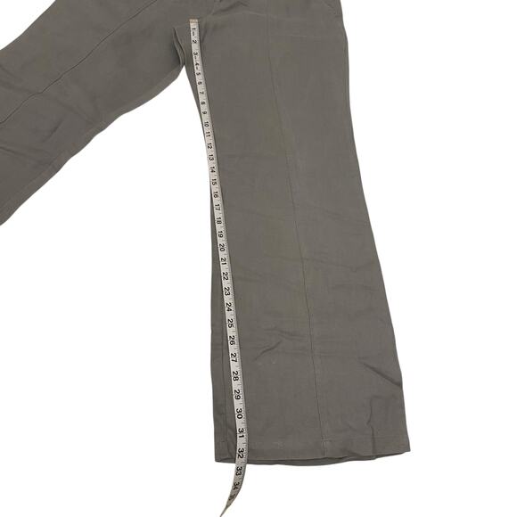 Women's Kenar 100% Linen Wide Leg Size Large Light Gray Pants Neutral Quiet Lux - Picture 9 of 14